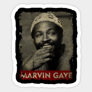 TEXTURE ART-Marvin Gaye - RETRO STYLE 3 Sticker